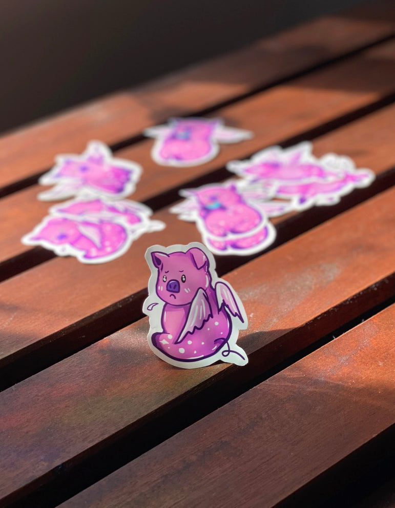 Flying Pig Original Sticker Set (5 Pc)