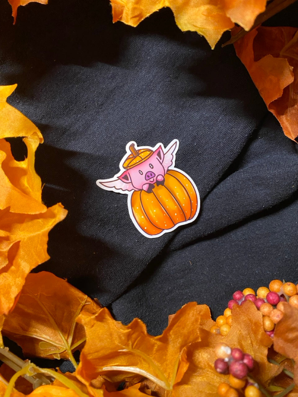 The Spooky Flying Pig Sticker Set (3 Pc)