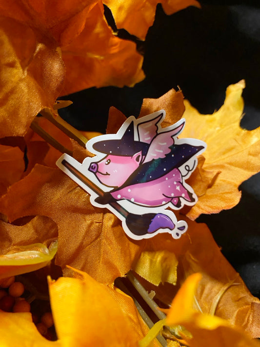 The Spooky Flying Pig Sticker Set (3 Pc)