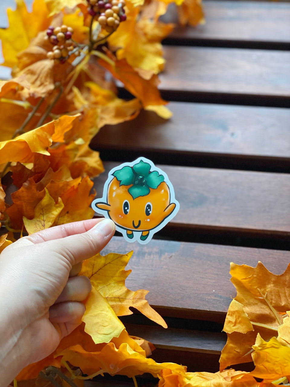 Cute Persimmon Friend Sticker