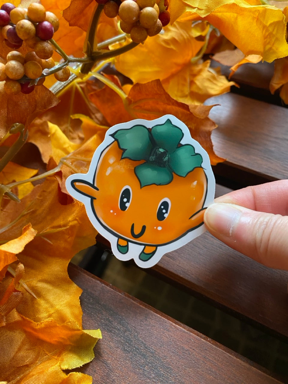 Cute Persimmon Friend Sticker