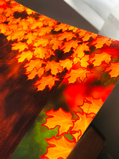 Print detail close up