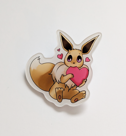 Eevee Heart Pin