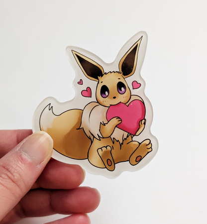 Eevee Heart Pin