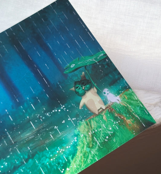 Forest Friends in the Rain